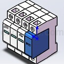 OBO浪涌保护器Solidworks模型