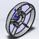 杜卡迪齿链轮固定凸缘Solidworks模型