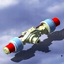 北方奔驰后桥设计catia模型