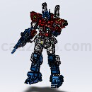 机器人擎天柱Solidworks模型