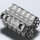 气缸Step/iges/stl模型