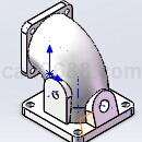 发动机进气弯管Solidworks模型