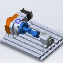 旋转中心接头Solidworks模型