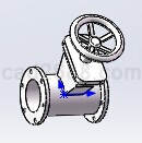闸阀模板Solidworks模型