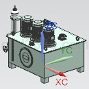 小型液压站UG模型
