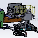 大型转载机变位焊接机Solidworks模型