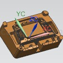 汽车后模UG模型