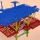 石油钻井平台CAD图形