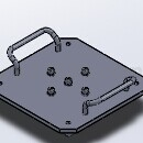 成型薄板零件的吸附夹具Solidworks模型