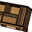 多媒体桌控制台Solidworks模型