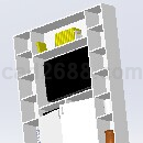 书柜Step/iges/stl模型