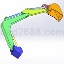 挖掘机主动臂Solidworks模型