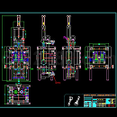 油马达带动行位脱螺纹CAD图纸
