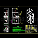 辗铆接触螺钉机总装图CAD图纸