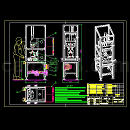 整机压合压机总装图CAD图纸