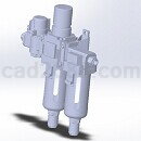 气动三联件Step/iges/stl模型