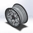 庞蒂克蜂窝轮Solidworks模型