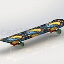 创意手指滑板Solidworks模型