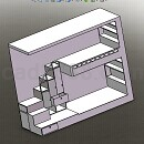 双人双层床Solidworks模型