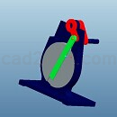 摆动倒杆泵ProE模型