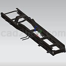 重型卡车底盘模型Step/iges/stl模型