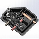 多级齿轮模型Solidworks格式