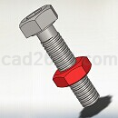 螺钉螺母配合模型Solidworks格式