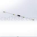 柜门滑动手柄锁模型X_T格式