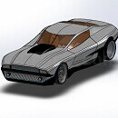 毒蛇风格汽车模型Solidworks格式