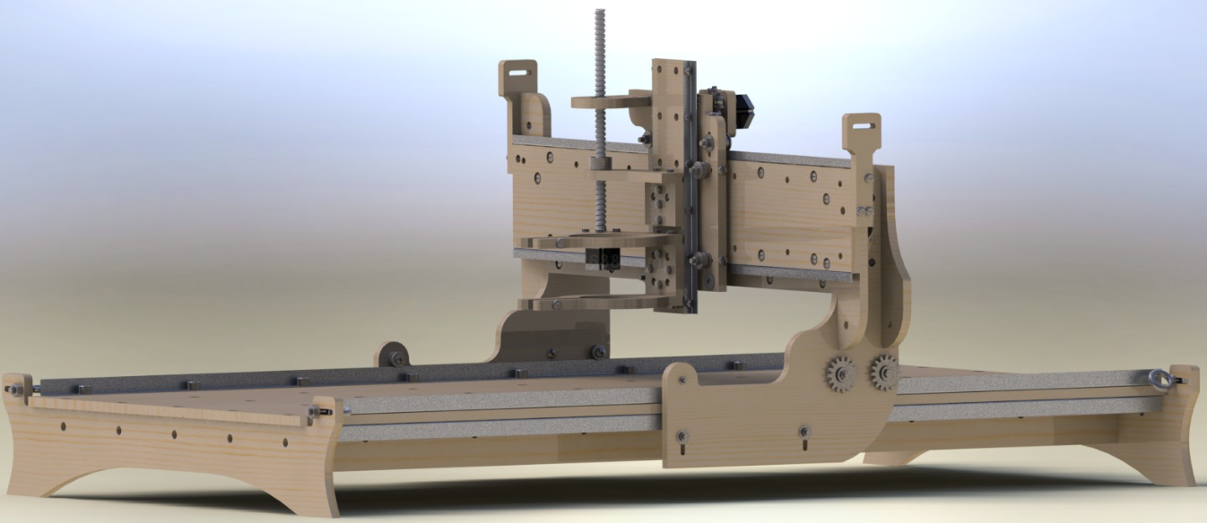 3轴数控机床Solidworks模型