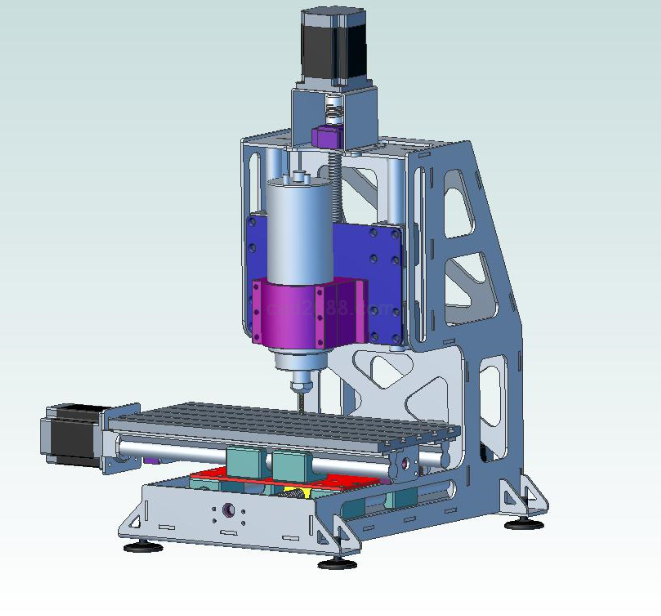 立铣床Solidworks模型