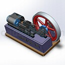 蒸汽机模型Solidworks格式