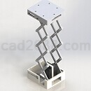 剪式升降平台零件模型Solidworks格式