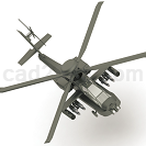 阿帕奇直升机模型Step/iges/stl格式