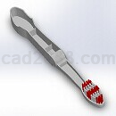 牙刷模型Solidworks格式