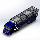 油罐车模型Solidworks格式