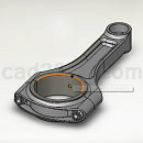 连杆铸件Solidworks模型