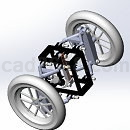 倾斜滚轮模型Step/iges/stl格式