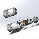 高频同轴连接器模型tep/iges/stl格式