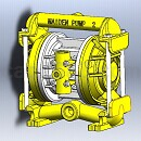 气动隔膜泵模型NT25Solidworks格式