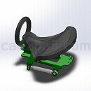 摩托车后座座椅模型Solidworks格式