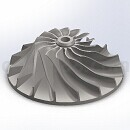 涡轮增压器叶轮模型Solidworks格式