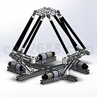 自由度并联机器人模型Solidworks格式