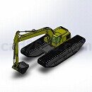 水陆两用挖掘机模型Solidworks格式
