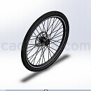 自行车车轮模型Solidworks格式