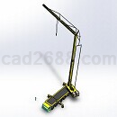 移动折叠式塔式起重机模型Solidworks模型