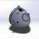 摩托车大灯总成模型Solidworks格式