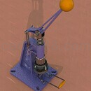 手动压力机模型Step/iges/stl格式