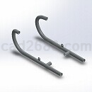 摩托车排气管模型Solidworks格式