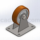 固定脚轮模型Solidworks格式